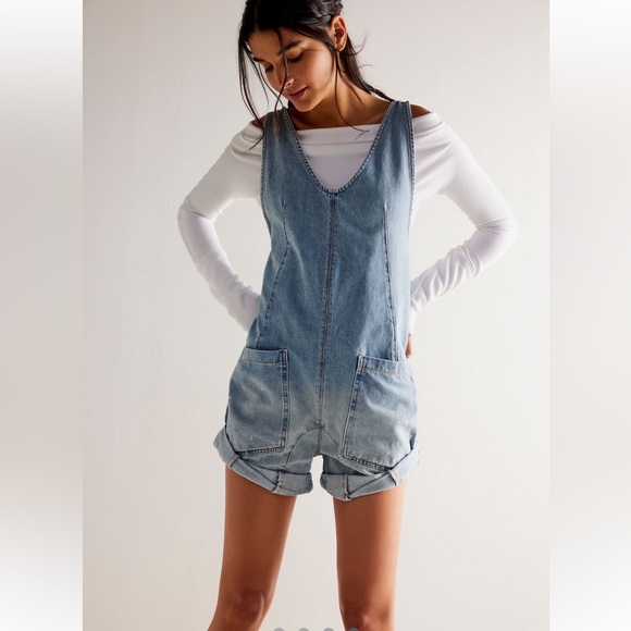 Free People High Roller Shortall - Picture 4 of 10